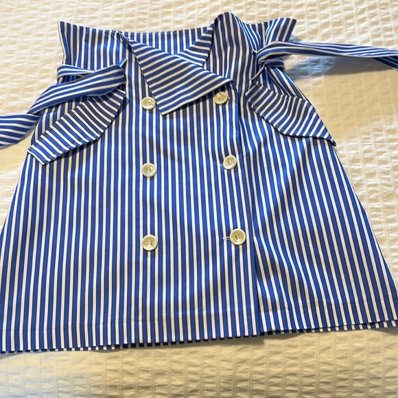 Zara whit and blue skirt - Picture 2 of 5